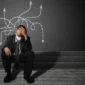 Businessman problem stress unemployment idea thinking